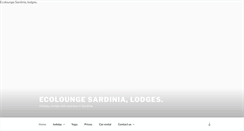 Desktop Screenshot of ecoloungesardinia.com