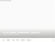 Tablet Screenshot of ecoloungesardinia.com